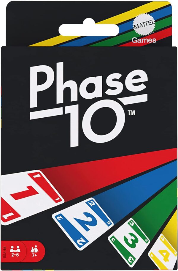 Mattel Games Phase 10 card game, sequences rummy-like card game, includes 108 cards, FFY05 - Image 2
