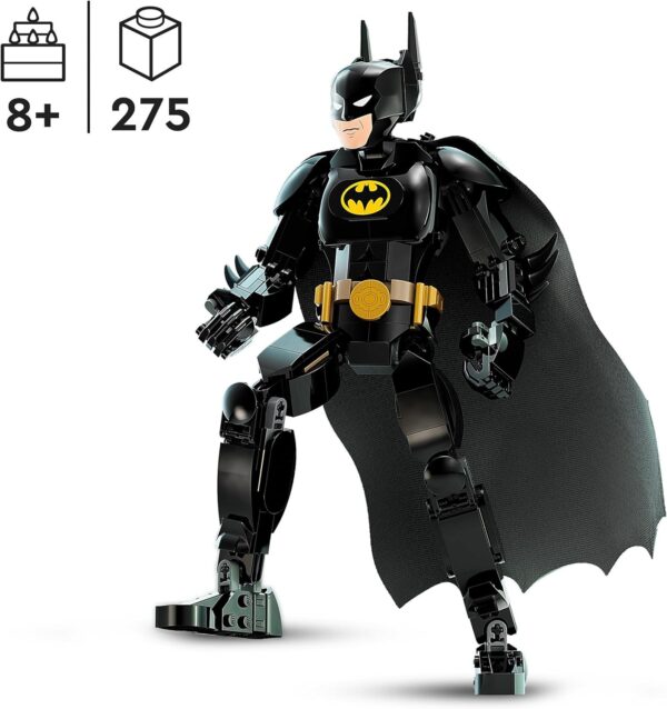 LEGO DC Batman Construction Figure, Super Hero Buildable Toy with Cape, Based on the 1989 Batman Movie, Collectible Set, Gift Idea for Kids 76259 - Image 2