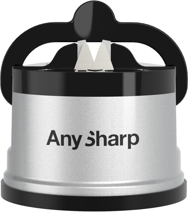 AnySharp Knife Sharpener, Hands-Free Safety, PowerGrip Suction, Safely Sharpens All Kitchen Knives, Ideal for Hardened Steel & Serrated, World's... - Image 3