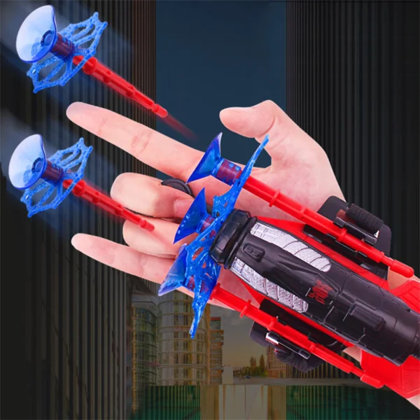 Spiderman Gloves Web Shooter for Kids Plastic Cosplay Glove Hero Launcher Wrist Toy Set - Image 3
