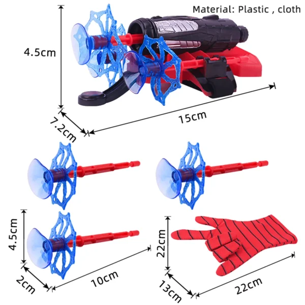 Spiderman Gloves Web Shooter for Kids Plastic Cosplay Glove Hero Launcher Wrist Toy Set - Image 2